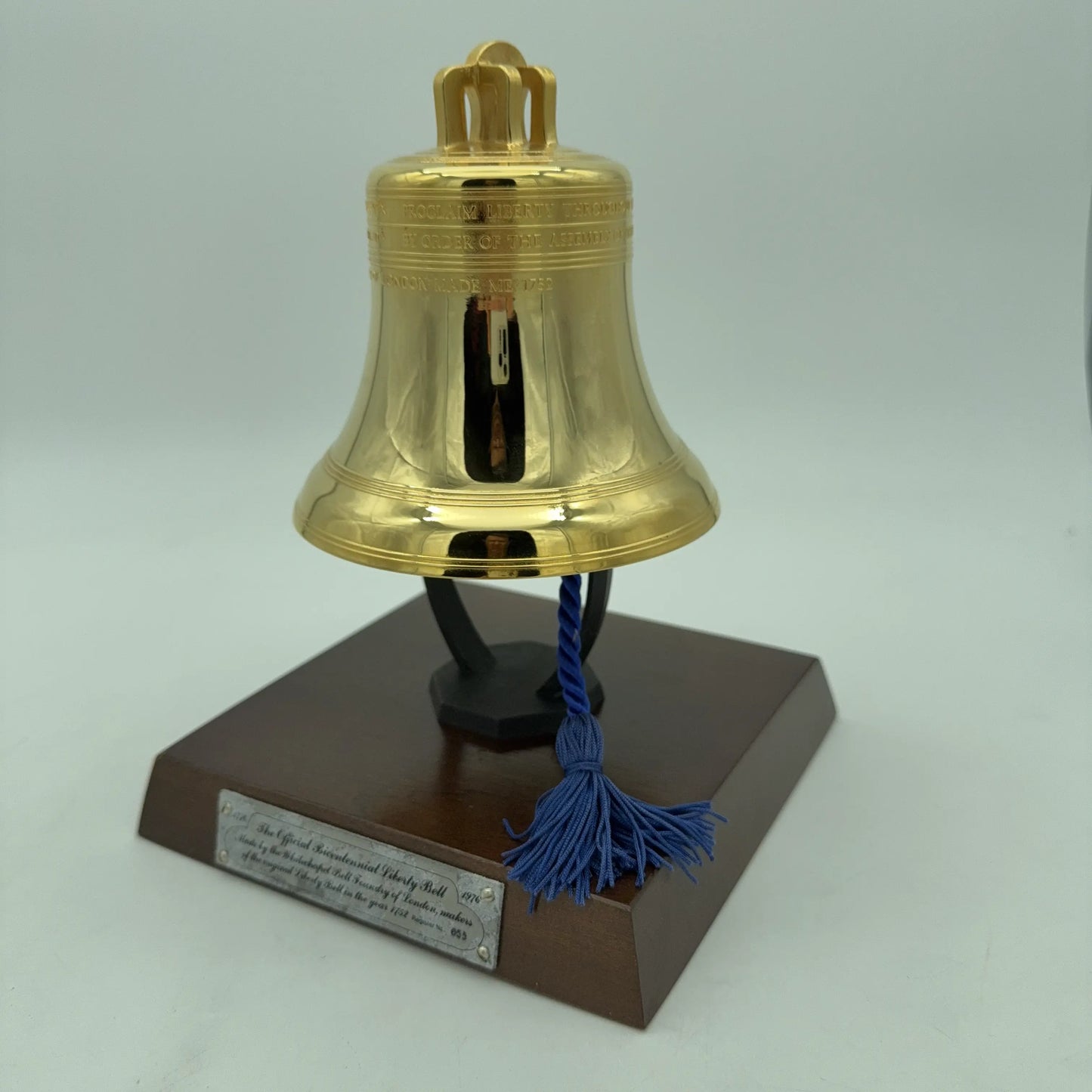 Whitechapel Liberty Bell Replica  — 22K gold plate — Limited edition for the Bicentennial