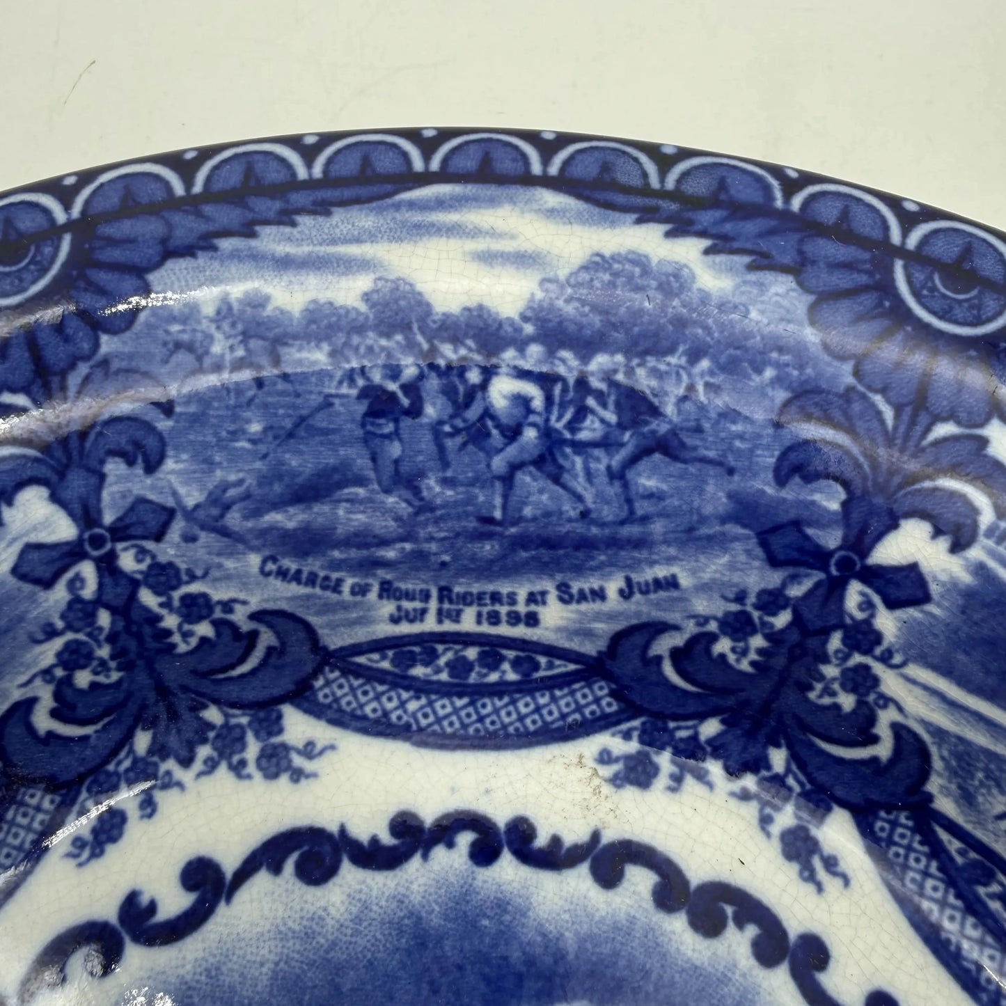 Theodore Roosevelt Plate with scenes from his life