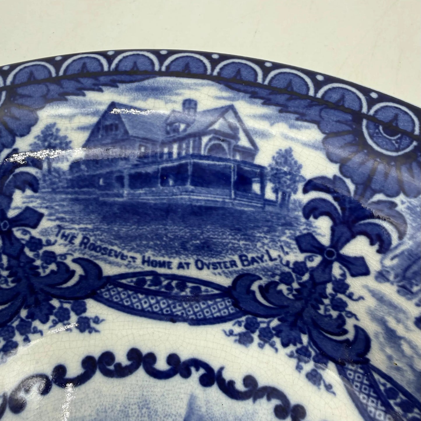 Theodore Roosevelt Plate with scenes from his life