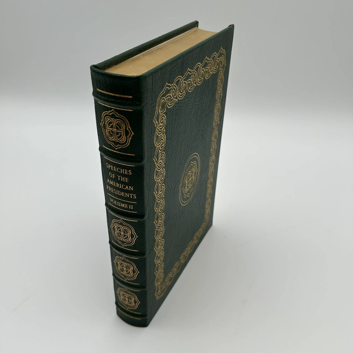 "Speeches of the American Presidents" Edited by Janet Podell and Steven Anzovin - Leather-bound, gilt-edged Easton Press edition — Two volume set