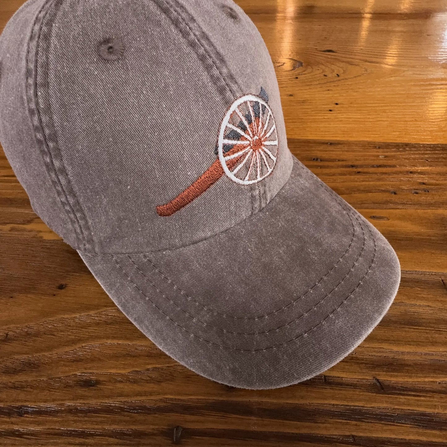 Embroidered Boston Evacuation Day cap — Espresso
