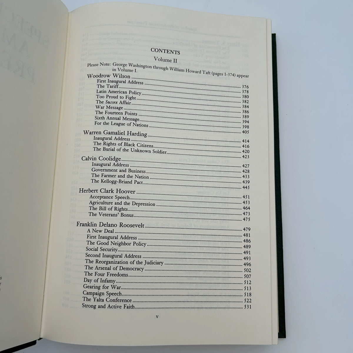 "Speeches of the American Presidents" Edited by Janet Podell and Steven Anzovin - Leather-bound, gilt-edged Easton Press edition — Two volume set