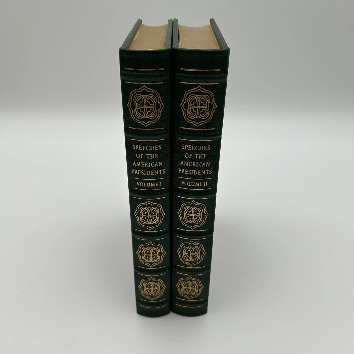 "Speeches of the American Presidents" Edited by Janet Podell and Steven Anzovin - Leather-bound, gilt-edged Easton Press edition — Two volume set