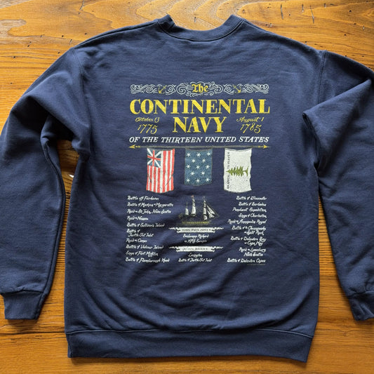 "The Continental Navy" Crewneck sweatshirt