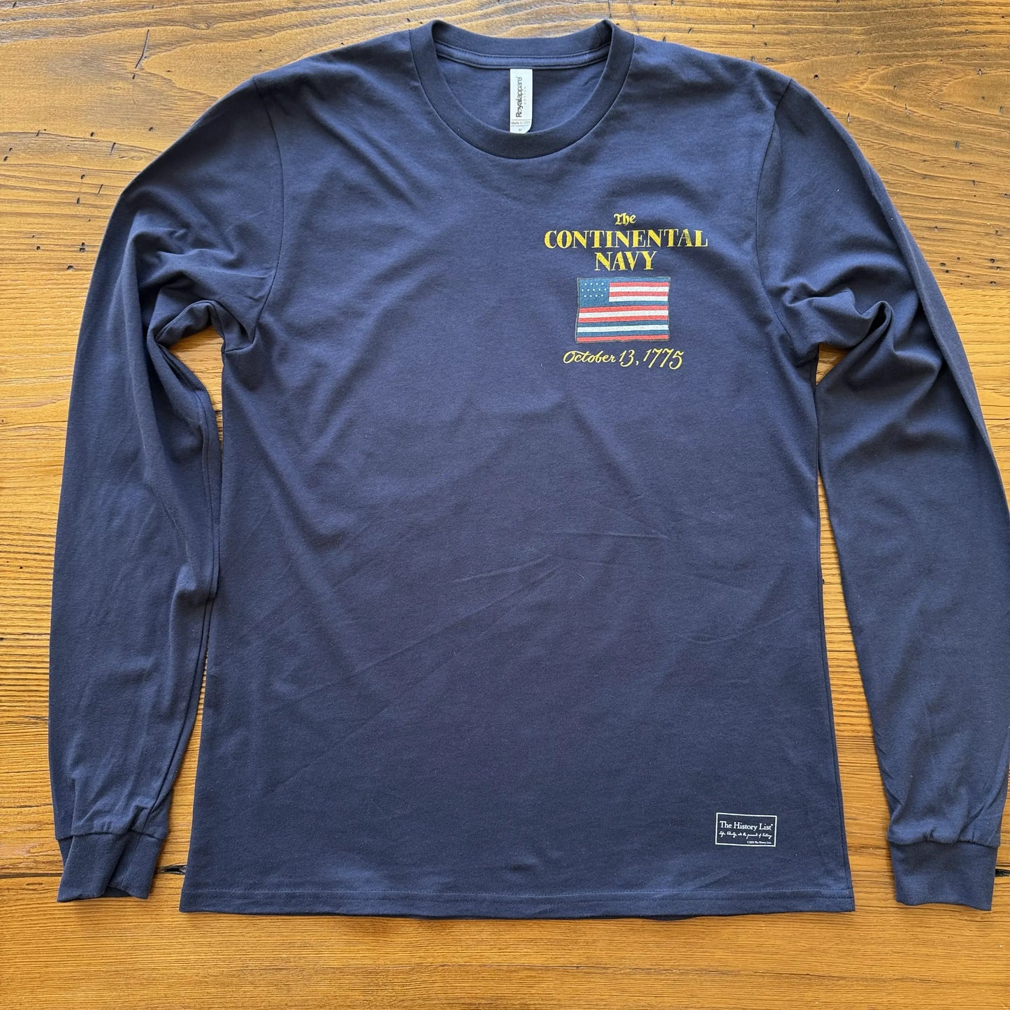 "The Continental Navy" Made in America Long-sleeved Shirt