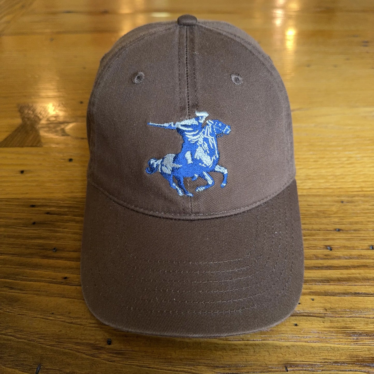 Embroidered "Paul Revere's  Ride" cap with April 19, 1775 on the back — Brown