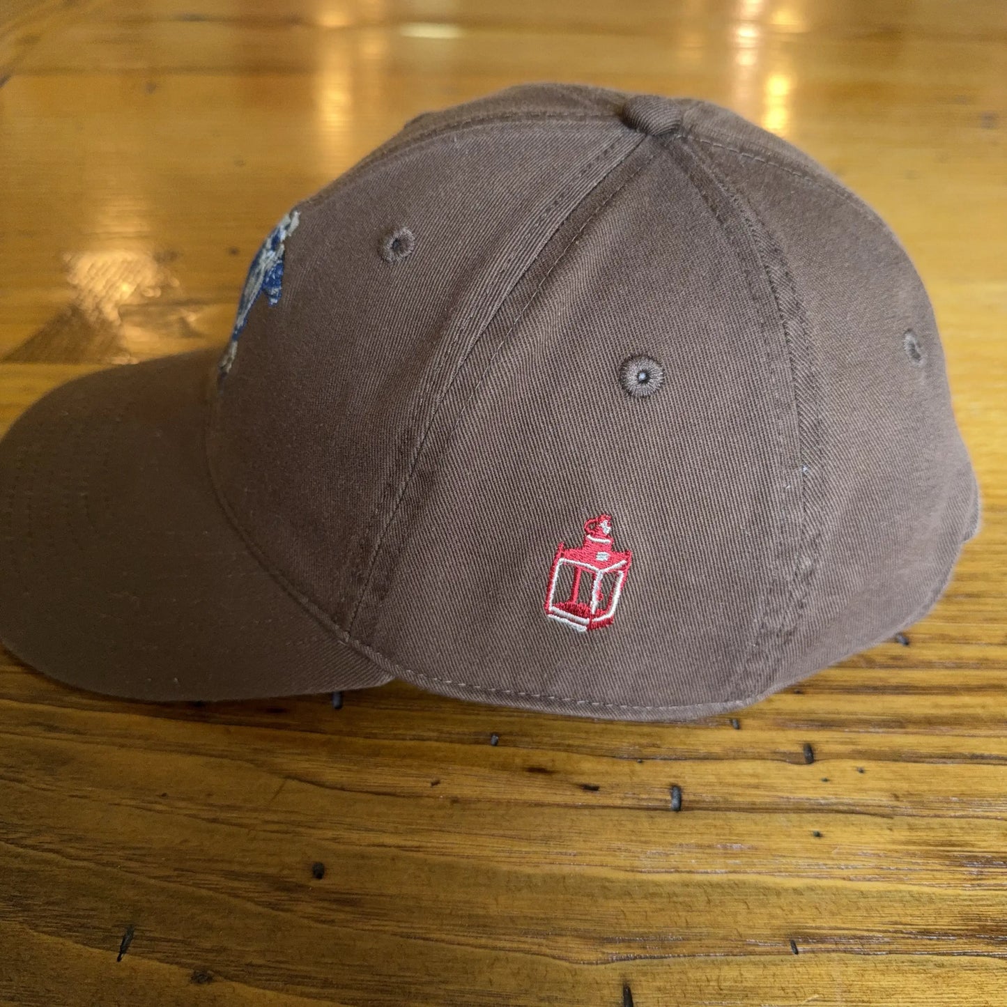 Embroidered "Paul Revere's  Ride" cap with April 19, 1775 on the back — Brown