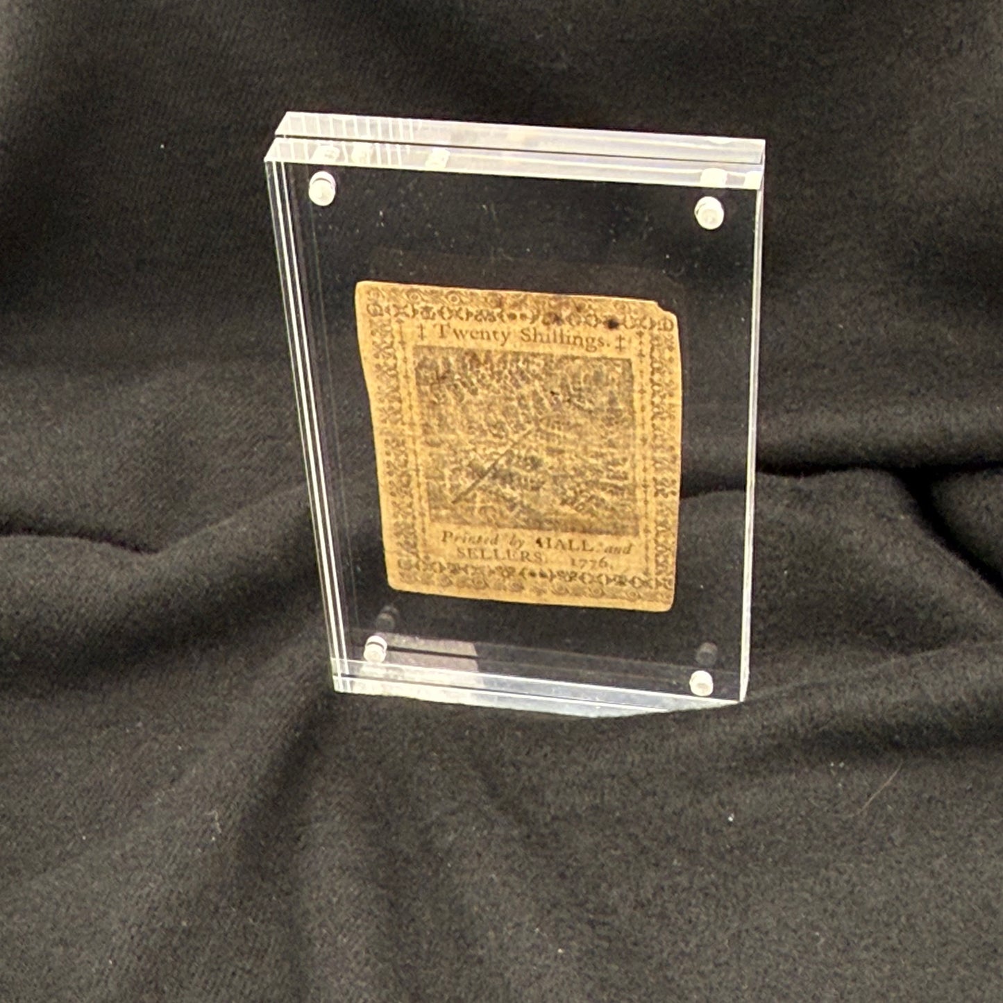 Colonial Currency — Pennsylvania — April 25, 1776 — Twenty Shillings