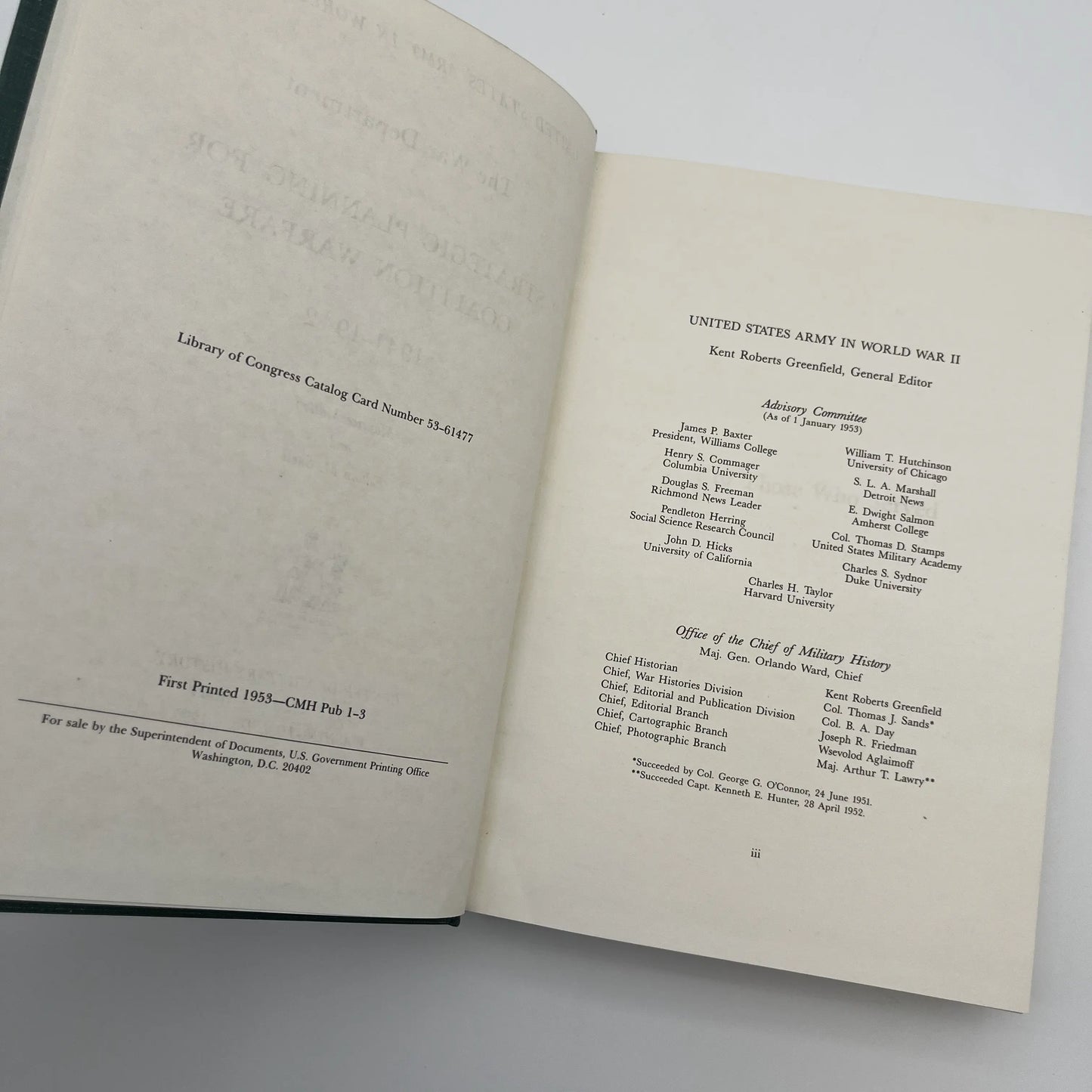 The U.S. Army in World War II: Strategic Planning for Coalition Warfare: 1941–1942