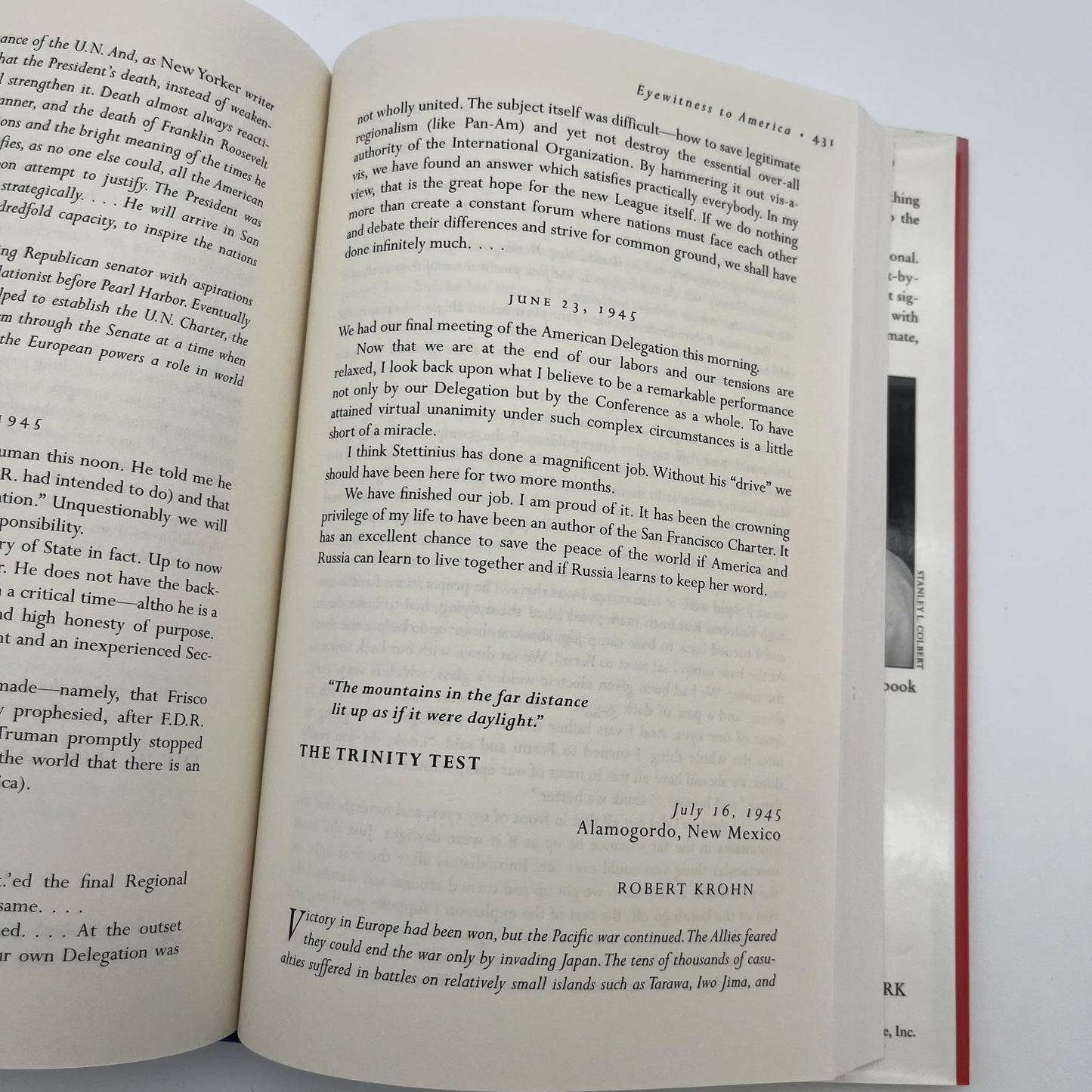 "Eyewitness to America: 500 Years of America in the Words of Those Who Saw it Happen" by David Colbert
