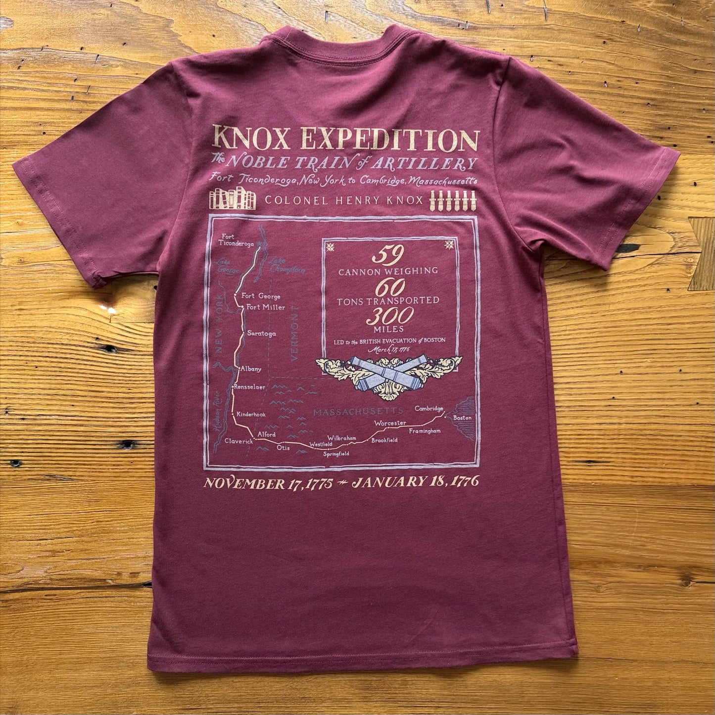 Henry Knox's Noble Train of Artillery Shirt — Made in America