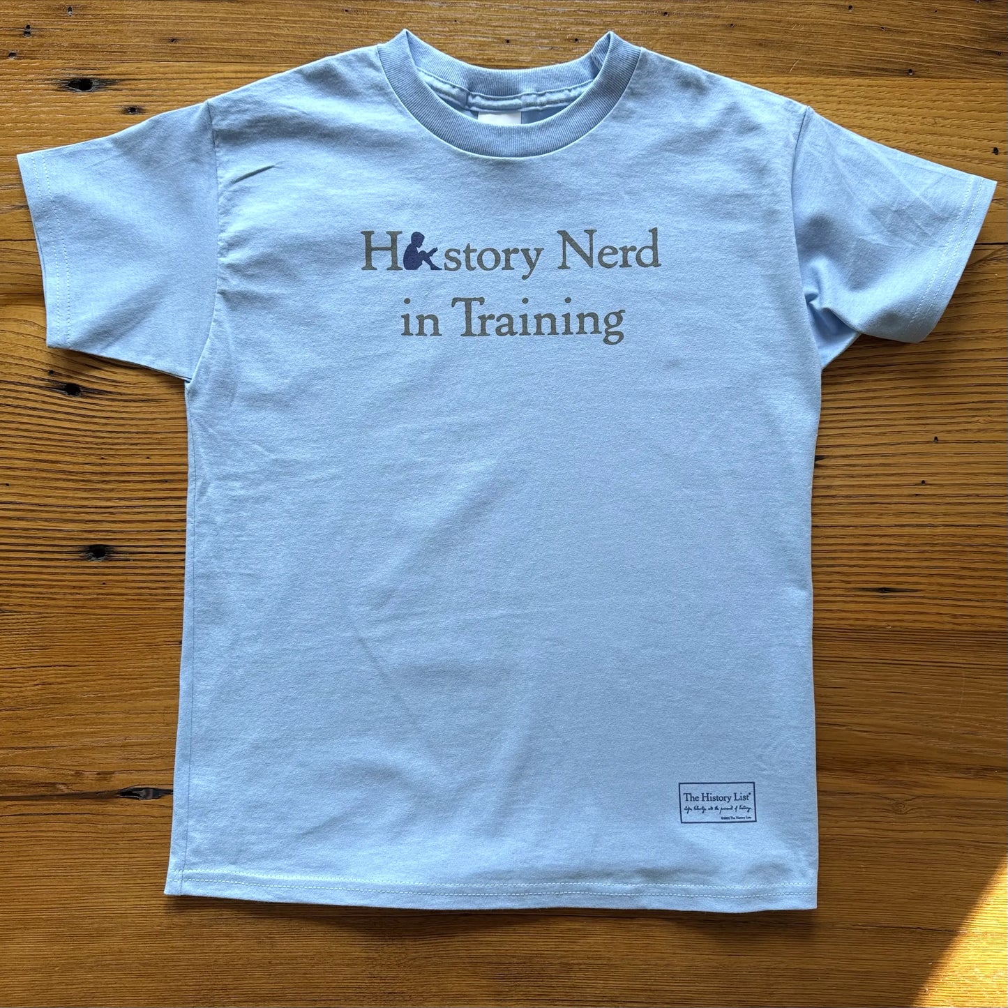 HISTORY NERD® in Training shirt in youth sizes - Light Blue