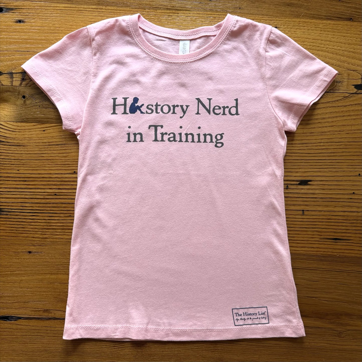 HISTORY NERD® in Training Youth shirt for girls - Light pink
