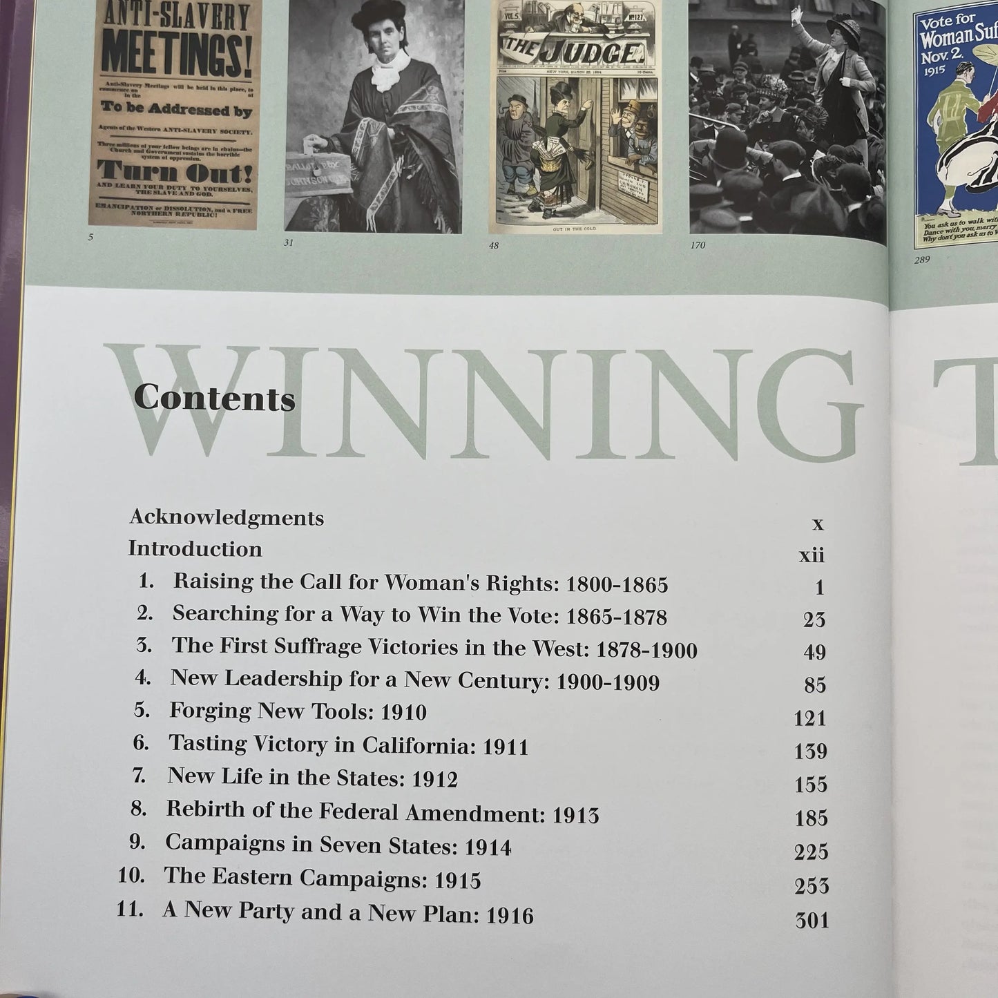 "Winning the Vote: The Triumph of the American Woman Suffrage Movement" — Signed and inscribe by Robert P. J. Cooney, Jr.
