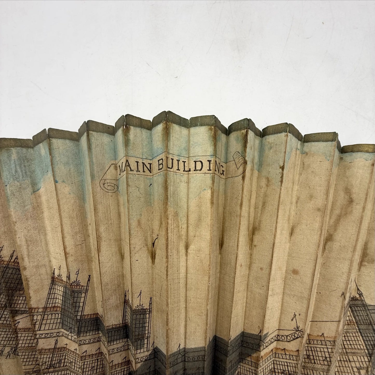 Hand painted 1876 Centennial Exposition Fan