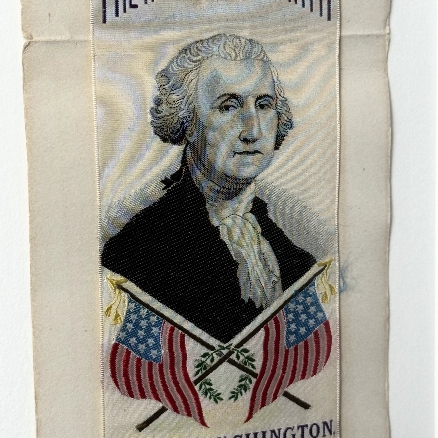 George Washington "The Father of our Country" 1876 Centennial Stevengraph — Matted and framed