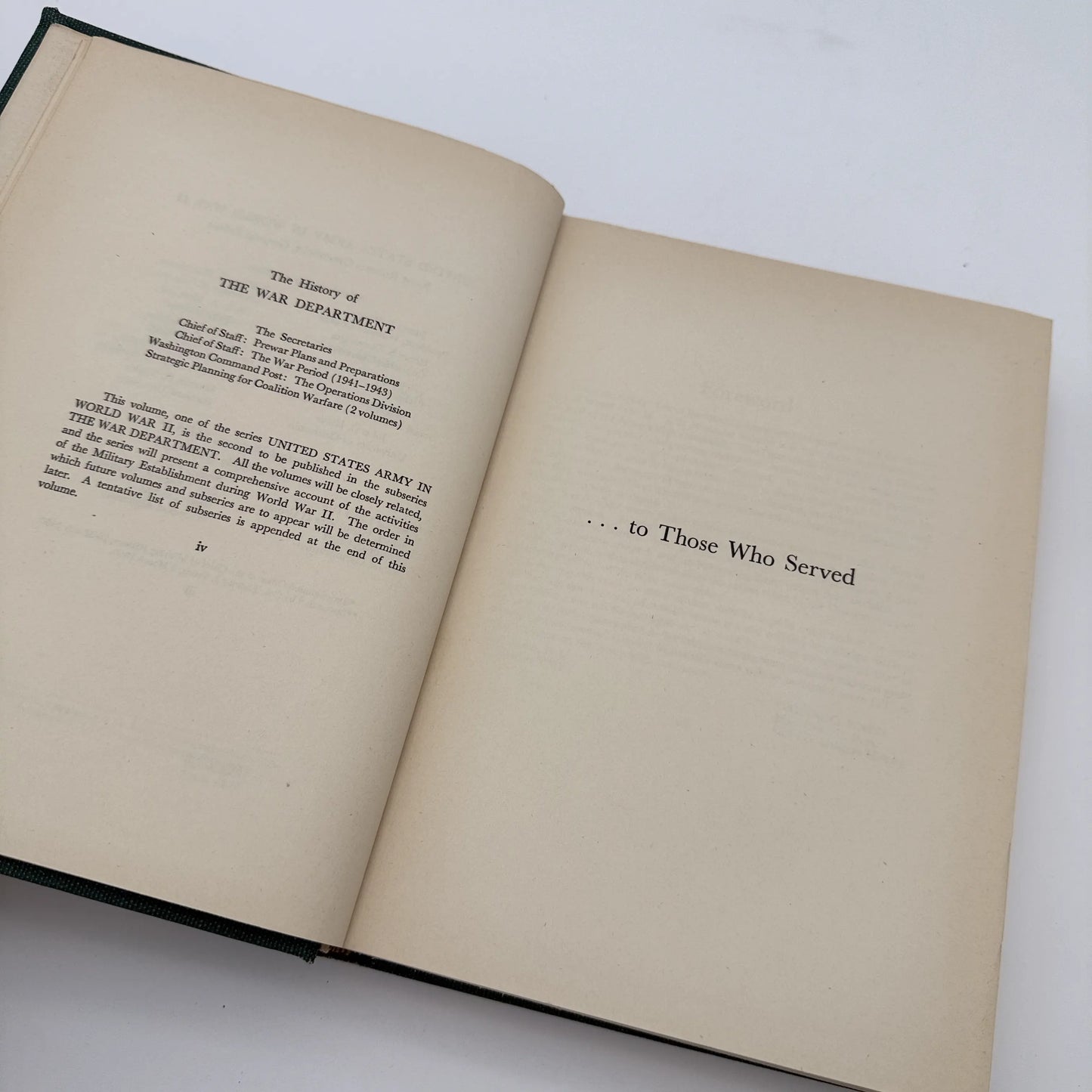 The U.S. Army in World War II: Washington Command Post: The Operations Division