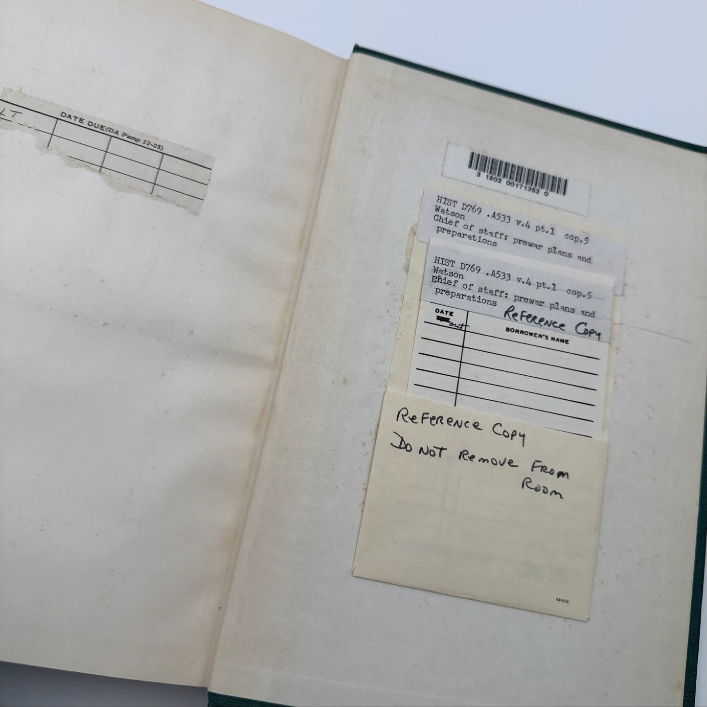 The U.S. in World War II: Chief of Staff: Prewar Plans and Preparations