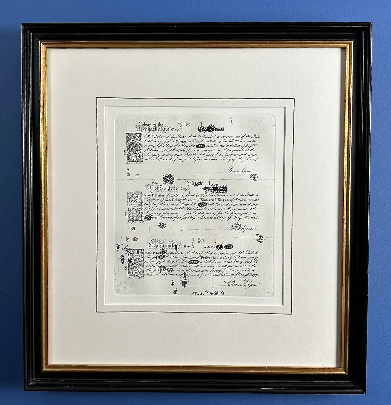 The Paul Revere Portfolio — Prints from the original plates — Limited edition — Framed