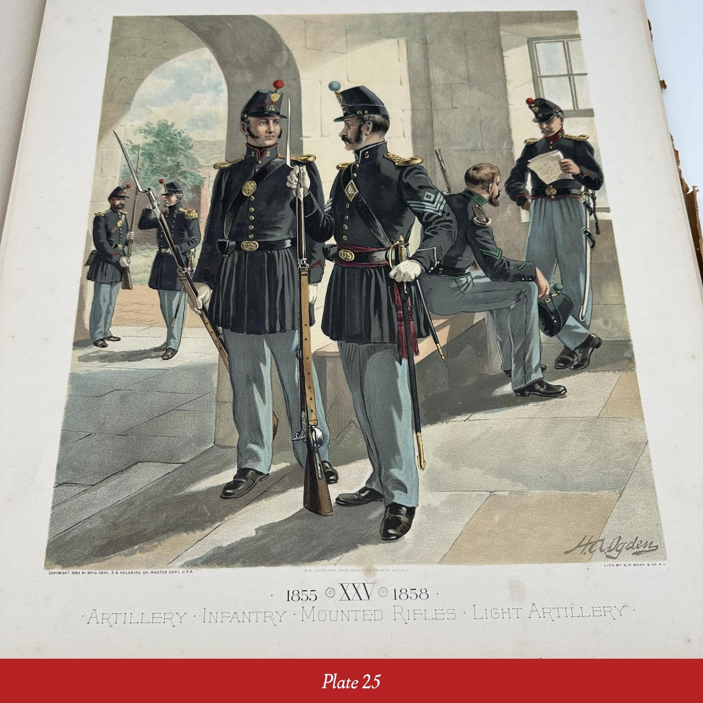 Illustrations of US Army Uniforms 1774 to 1889 by Henry A. Ogden — Commissioned by the Quartermaster General of the Army