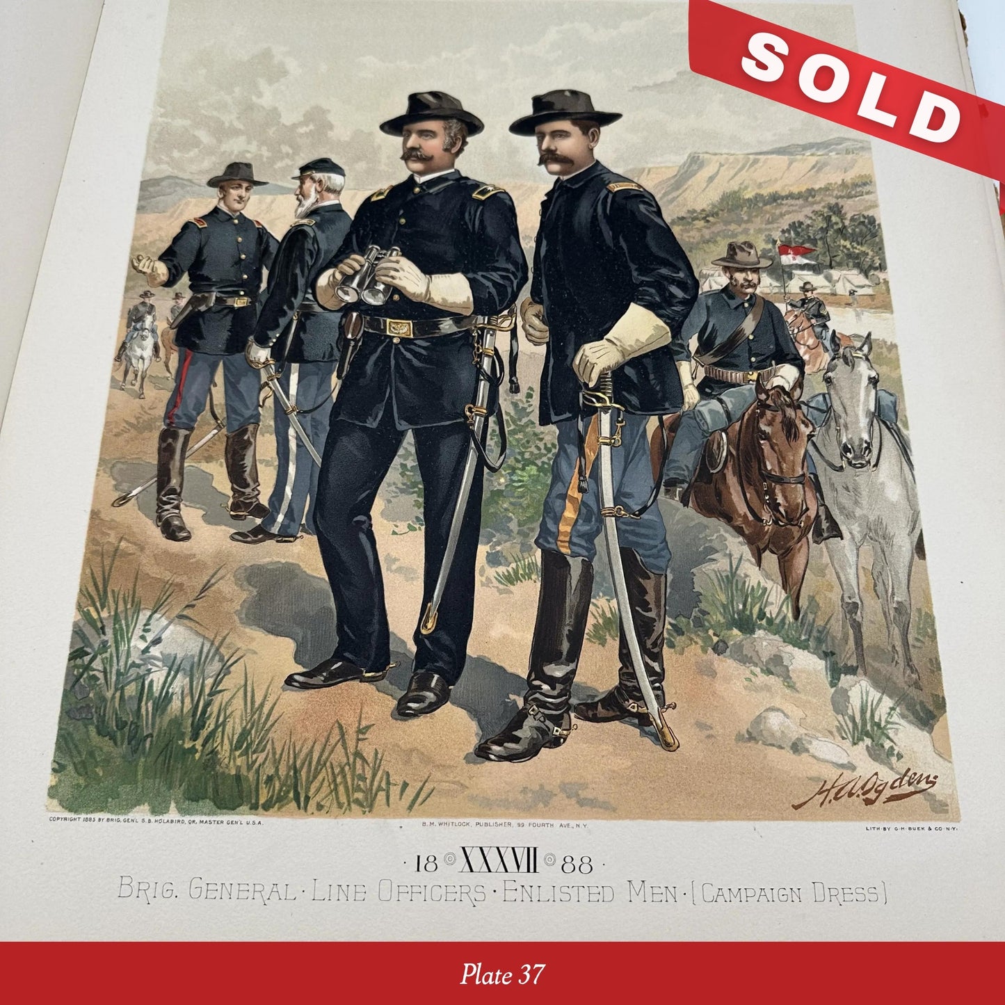 Illustrations of US Army Uniforms 1774 to 1889 by Henry A. Ogden — Commissioned by the Quartermaster General of the Army