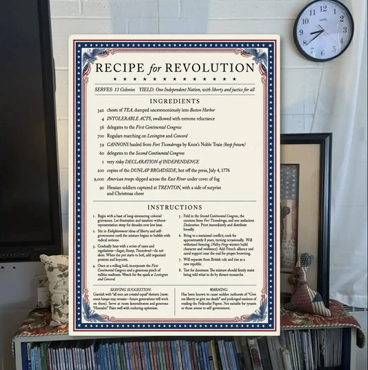 "Recipe for Revolution" as a small poster