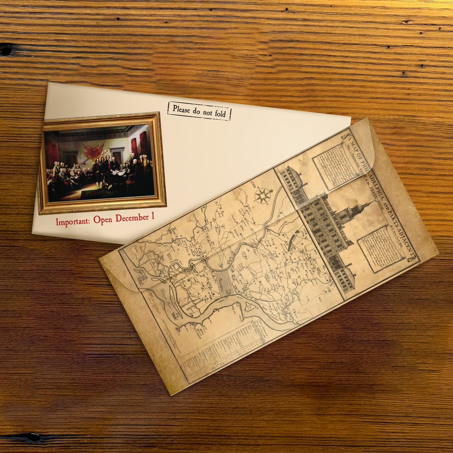 1776 Signing the Declaration of Independence Advent Calendar — with special mailing envelope