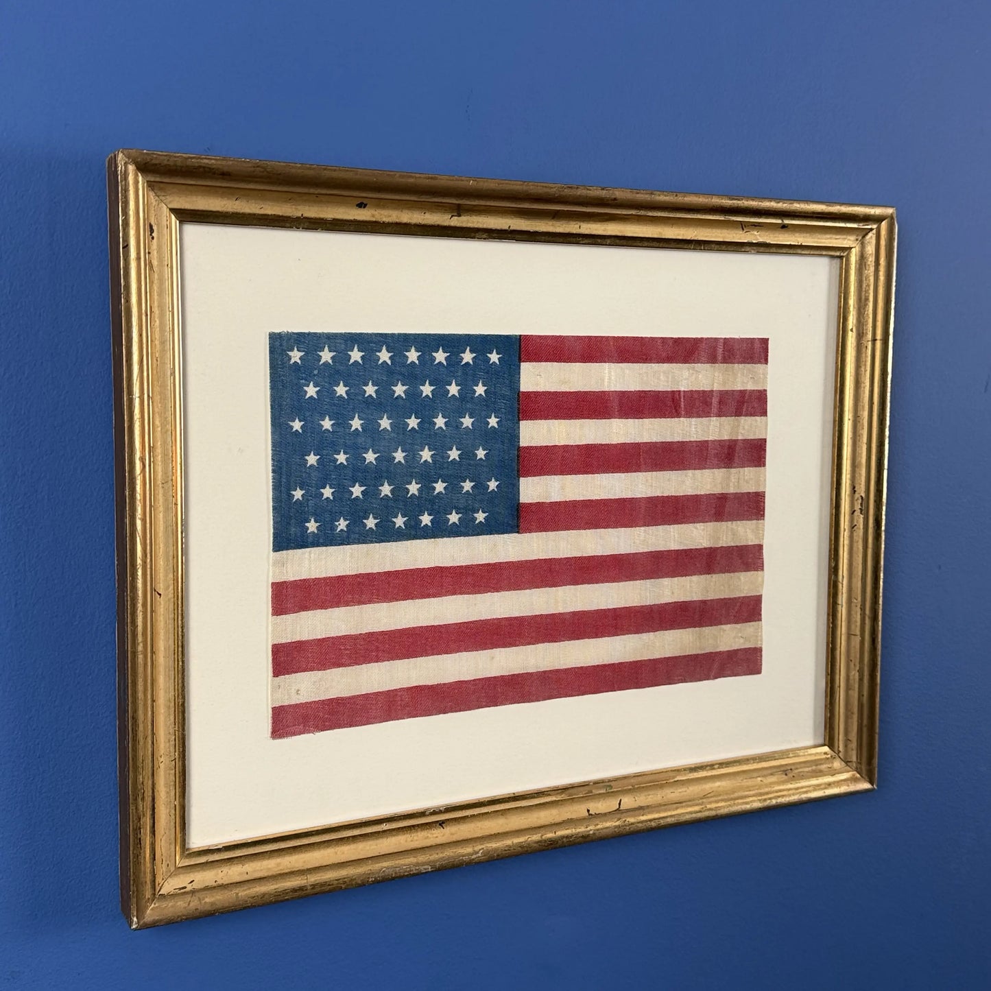 Framed 45-Star American Flag — c. 1896 - 1908