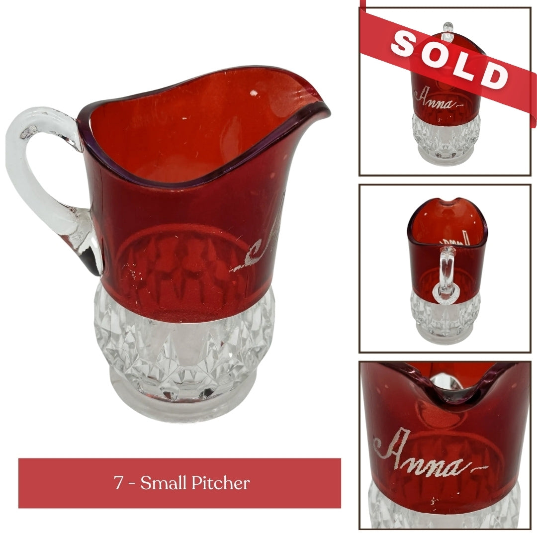 1893 World's Fair Ruby-Stained Early-American Pattern Glass