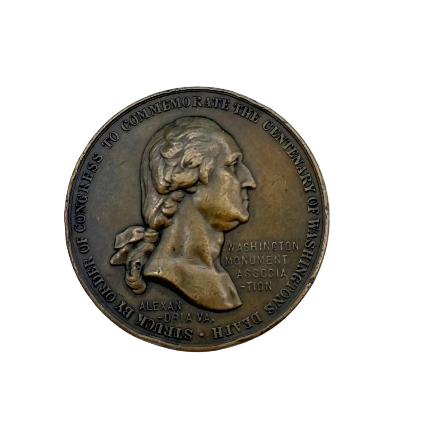 1904 Bronze Medal Commemorating the Centenary of George Washington's Death
