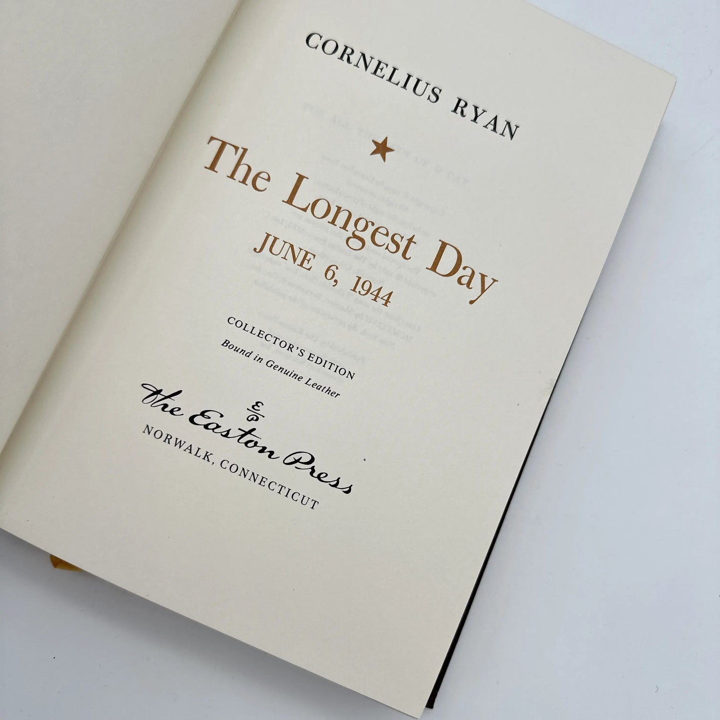 "The Longest Day: June 6, 1944" — Cornelius Ryan — Leather-bound, gilt-edged Easton Press edition