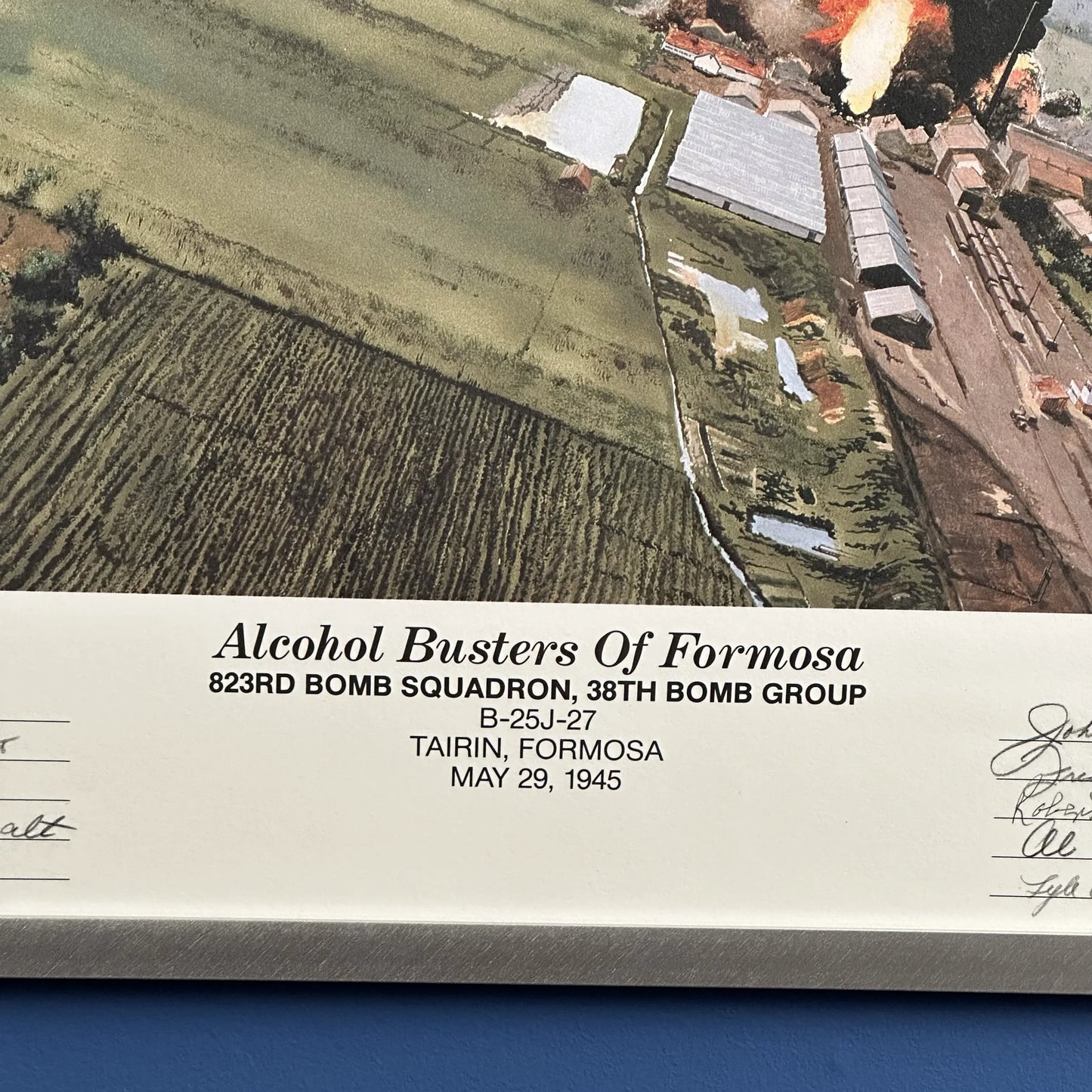 "Alcohol Busters of Formosa" Limited Edition Print — Hand signed by ten veterans from the squadron