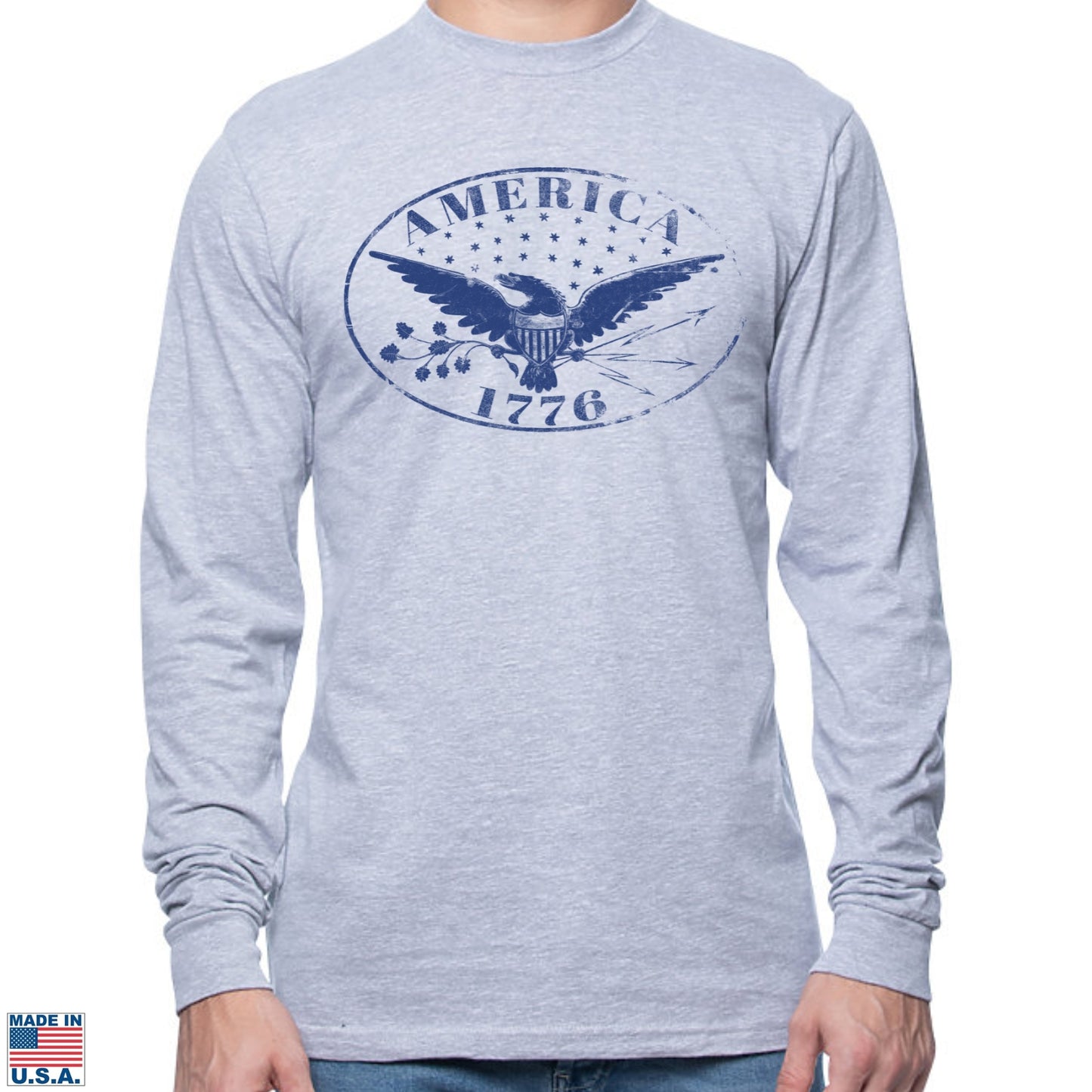 "America 1776" Long-sleeved Shirt — Made in America
