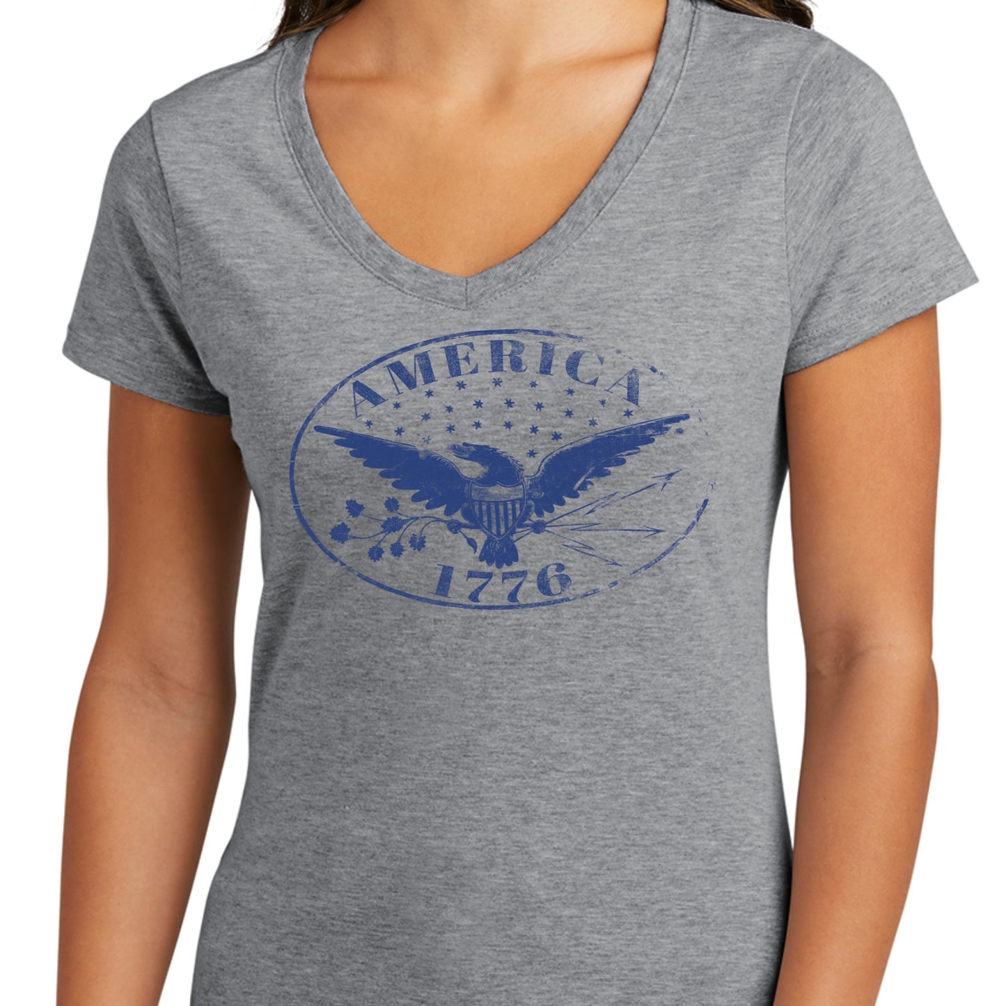 "America 1776" Women's v-neck shirt