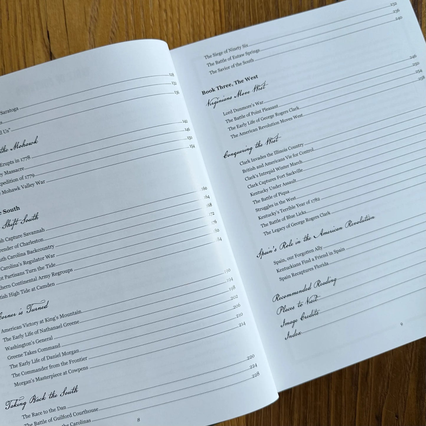 Page 2 of table of contents of "America Victorious" — Signed by author, Tom Hand from The History List store