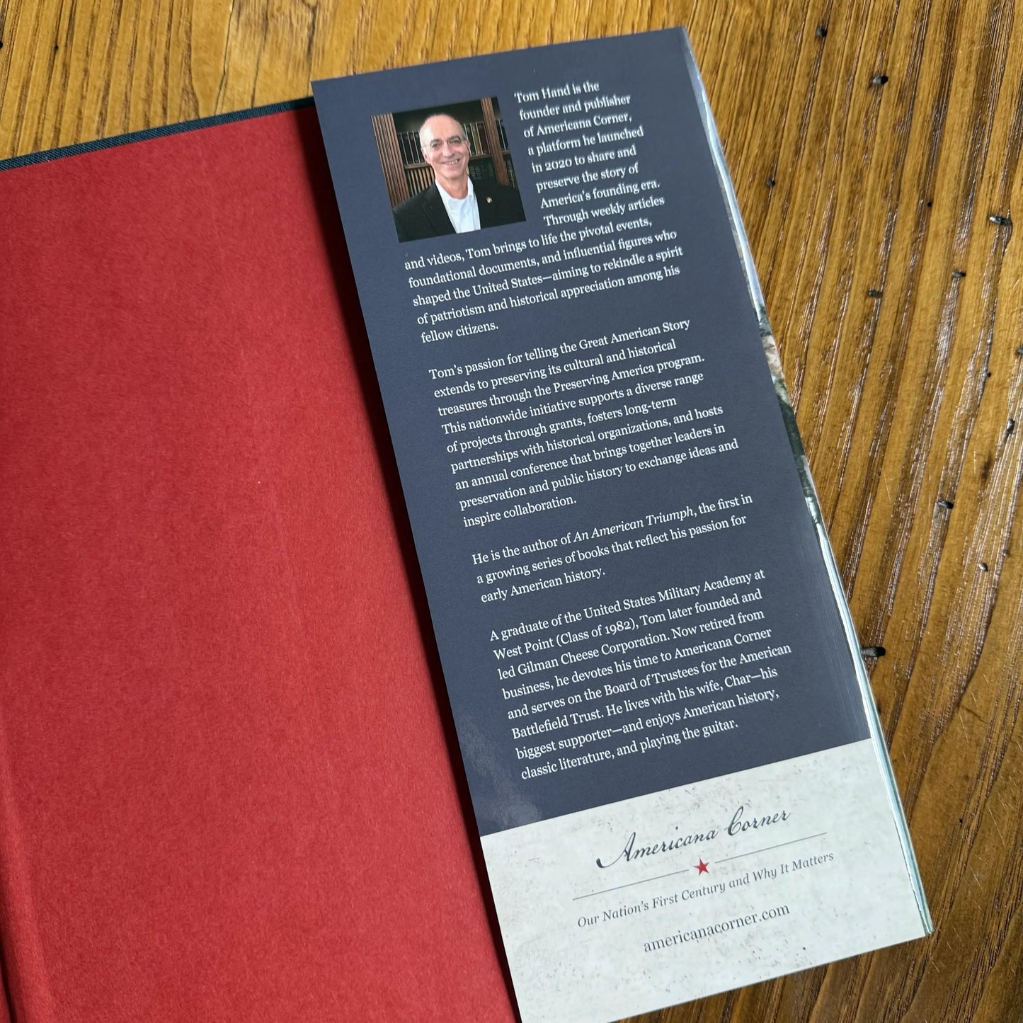 Biography of Tom Hand on "America Victorious" — Signed by author, Tom Hand from The History List store