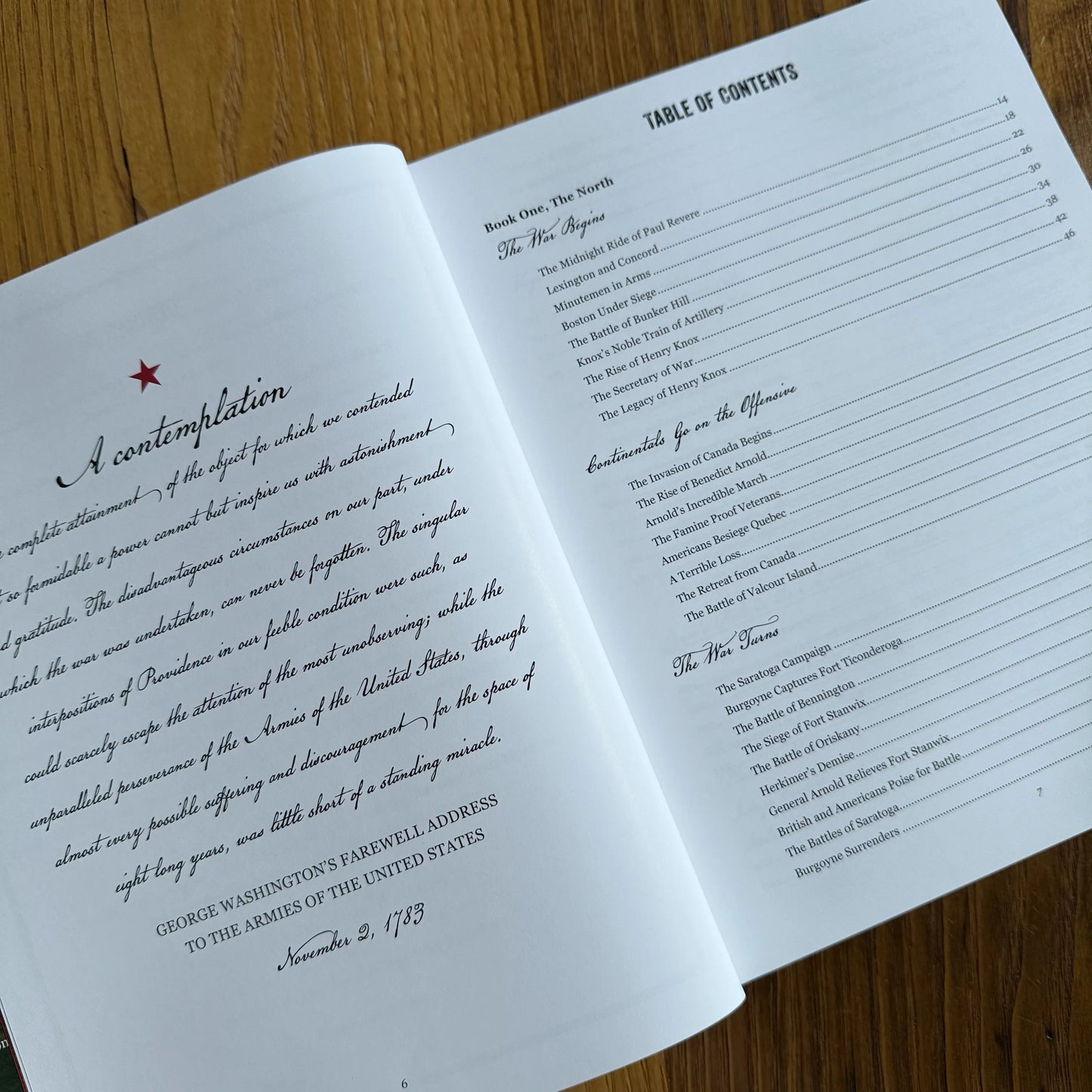 Table of Contents of "America Victorious" — Signed by author, Tom Hand from The History List store