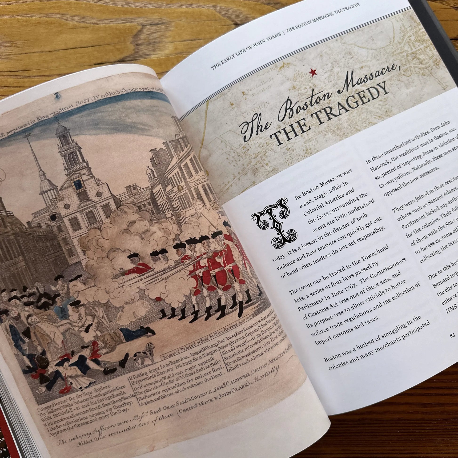 The Boston Massacre from "An American Triumph: America’s Founding Era through the Lives of Ben Franklin, George Washington, and John Adams" - Signed by the author Tom Hand from The History List store