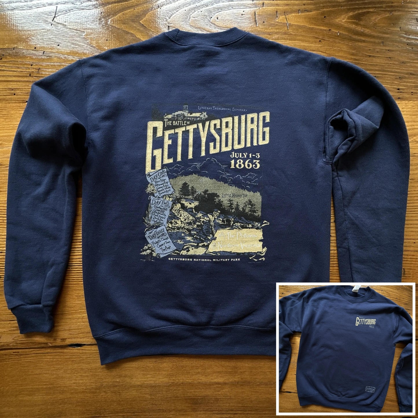 "The Battle of Gettysburg" Crewneck sweatshirt from The History List store