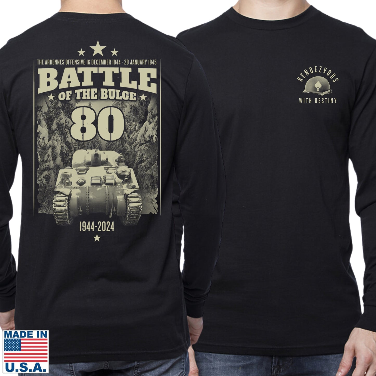 The Battle of the Bulge - 80th Anniversary Made in America Long-sleeved shirt