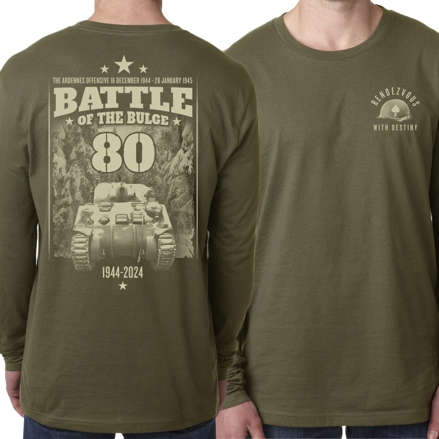 The Battle of the Bulge - 80th Anniversary Made in America Long-sleeved shirt