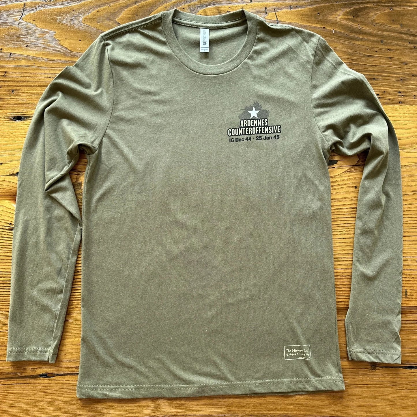 Front of The Battle of the Bulge Long-sleeved shirt from The History List store
