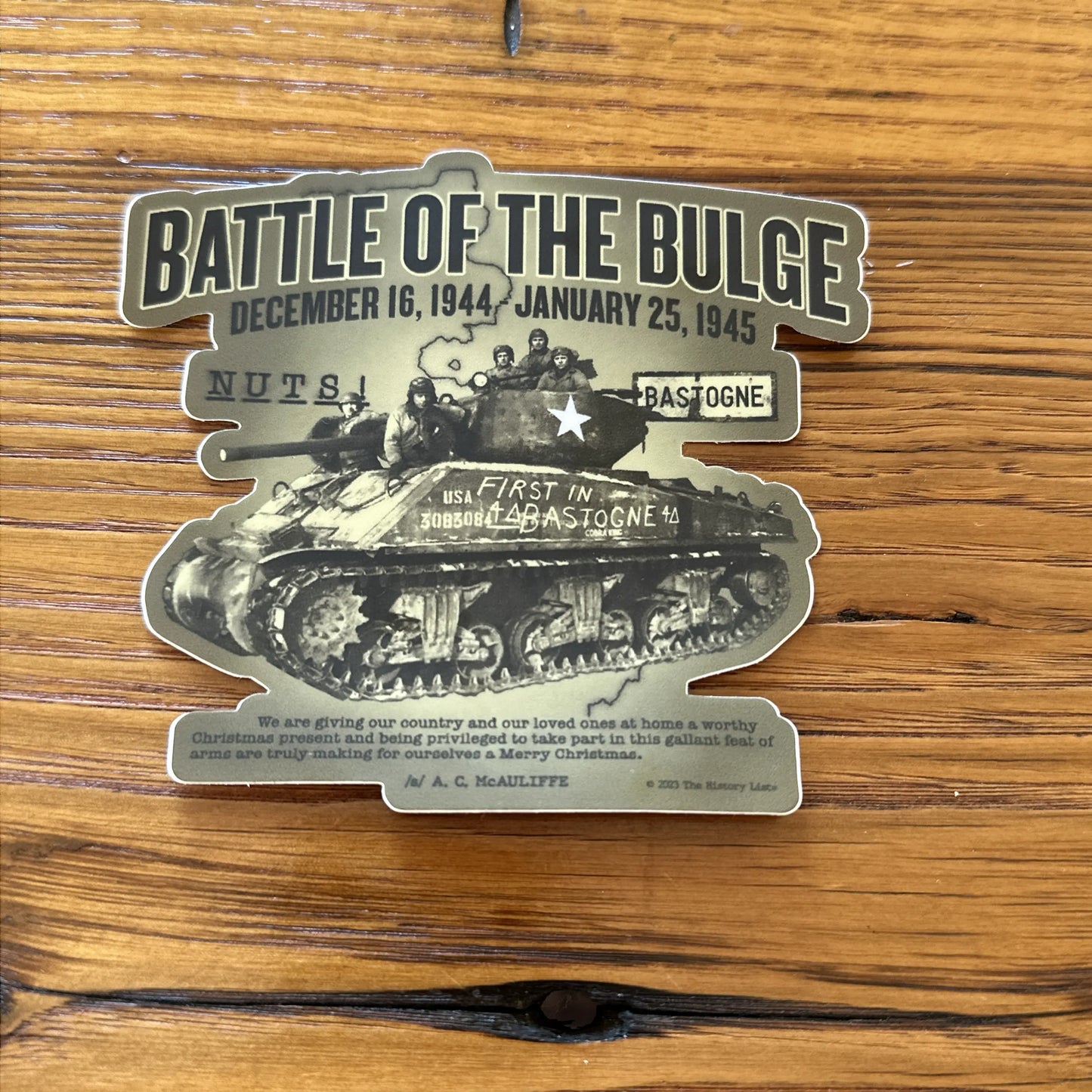 The Battle of the Bulge Sticker