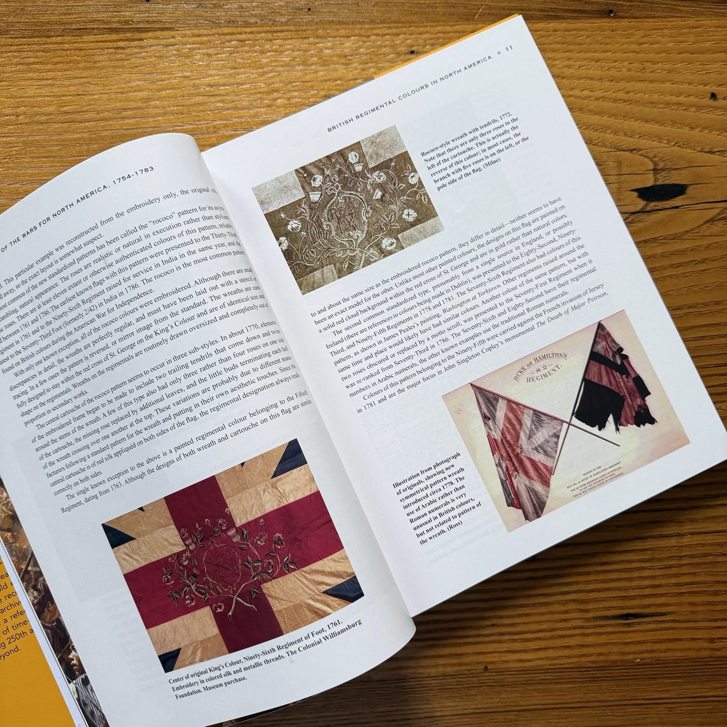 Page 11 of Battle Flags of the Wars for North America by Steven Hill from The History List store