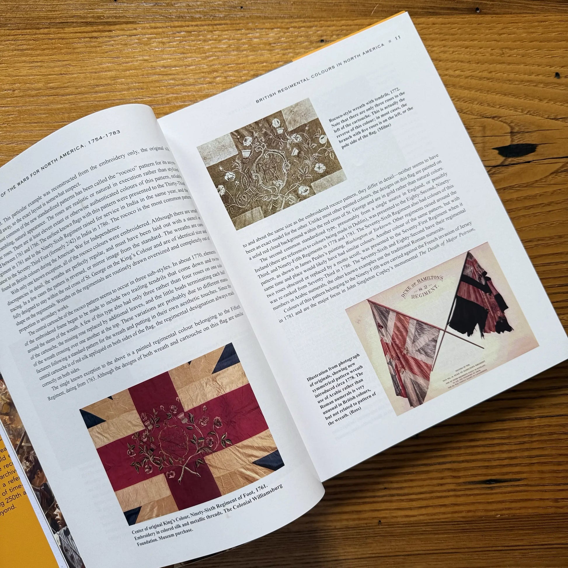 Page 11 of Battle Flags of the Wars for North America by Steven Hill from The History List store