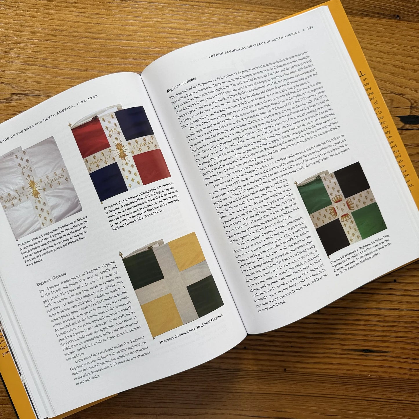 Page 131 of Battle Flags of the Wars for North America by Steven Hill from The History List store