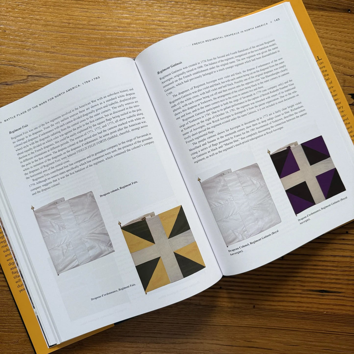 Page 143 of Battle Flags of the Wars for North America by Steven Hill from The History List store