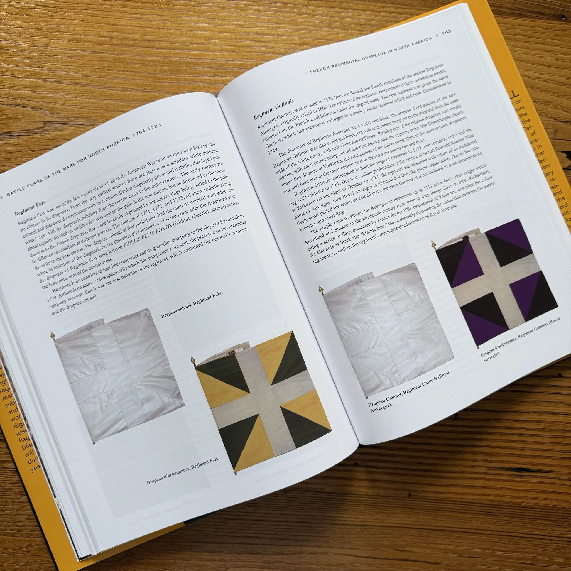 Page 143 of Battle Flags of the Wars for North America by Steven Hill from The History List store