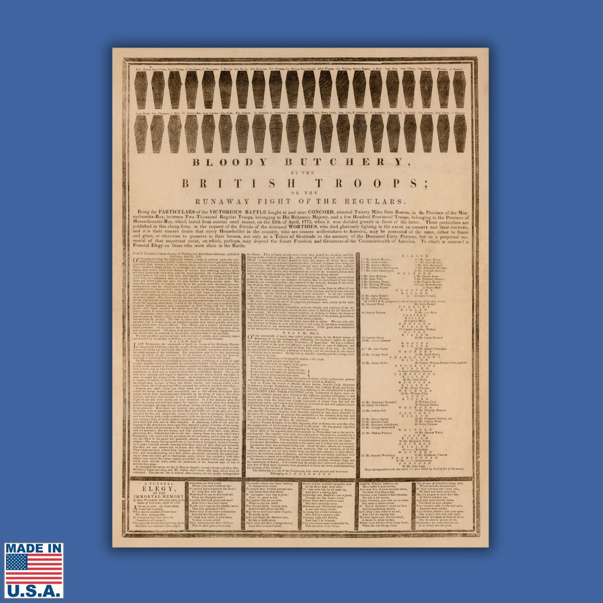 Butchery Battle Map The History List | Gifts for History Lovers