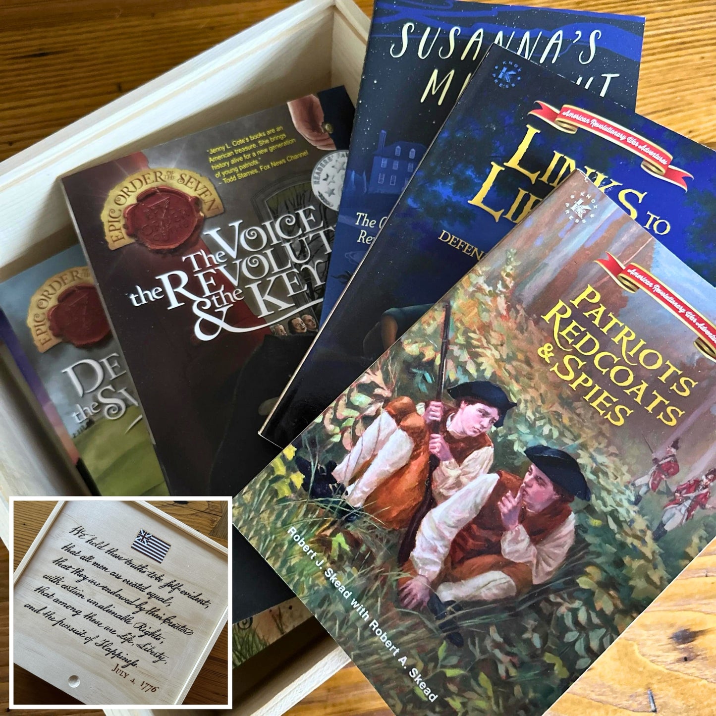 The Book Box for young revolutionary history readers from The History List store